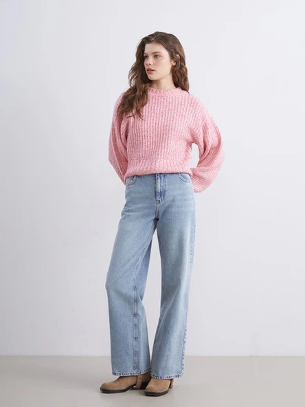 XSIDE Mavi Wideleg Kadın Jean Pantolon ürün görseli 1