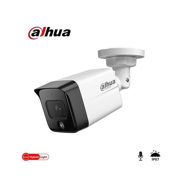 DAHUA IPC-HFW1230TC1-SA-0360B 2MP 3.6MM 30MT H265+ SESLİ  IP 67 IR BULLET IP KAMERA ürün görseli 1