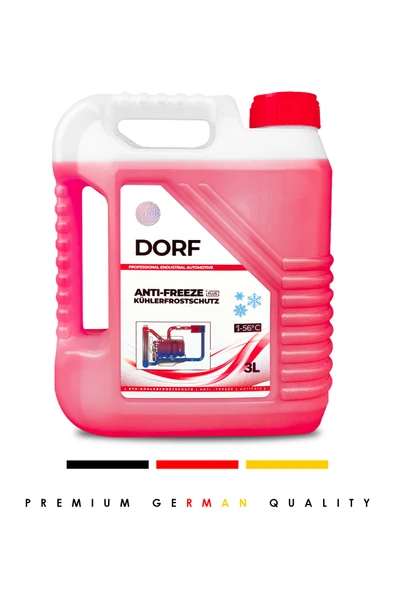 Germany Organik Kırmızı Antifriz Dört Mevsim Üstün Koruma 3 Lt Üretim 09/2025 Yeni Üretim ürün görseli 1