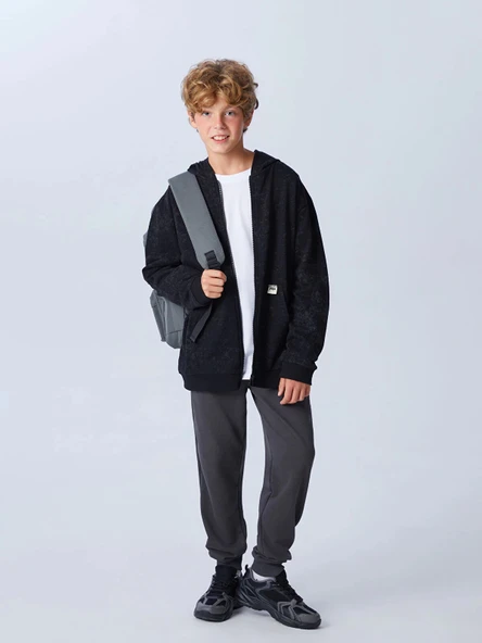 LCW Kids Antrasit Beli Lastikli Erkek Çocuk Jogger Eşofman Altı ürün görseli 1