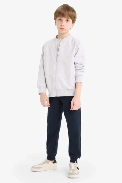 Defacto K8852A6NV253 Lacivert Erkek Çocuk Beli Lastikli Okul Jogger Eşofman Altı ürün görseli 1