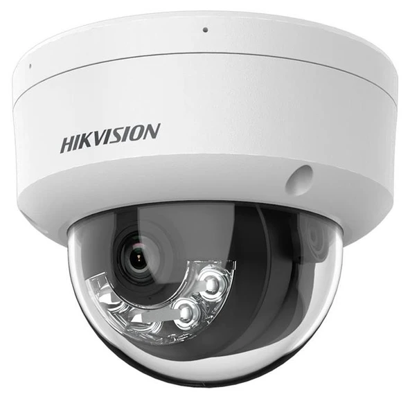 HIKVISION DS-2CD1141G2-LIUF 4MP 2.8MM 20MT DAHİLİ SESLİ H265  SMART HYBRID LIGHT IP DOME KAMERA ürün görseli 1