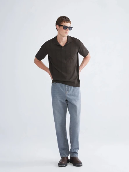 LCW Jeans Gri Baggy Fit Erkek Jean Pantolon ürün görseli 1