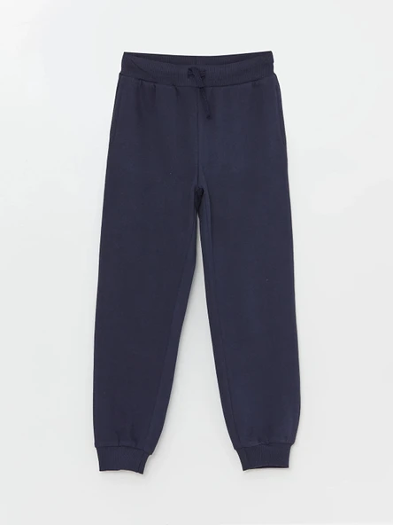 LCW Kids Lacivert Beli Lastikli Kız Çocuk Jogger Eşofman Altı ürün görseli 1
