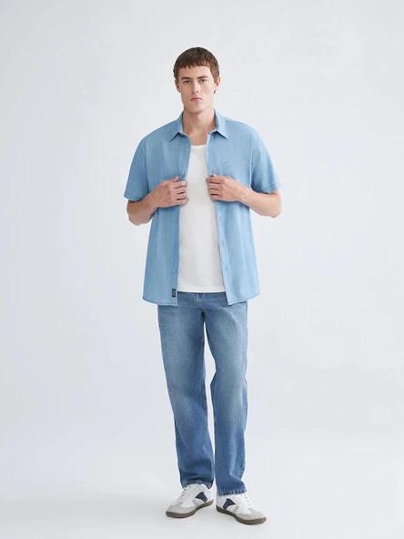 LCW Jeans İndigo Baggy Fit Erkek Jean Pantolon ürün görseli 1