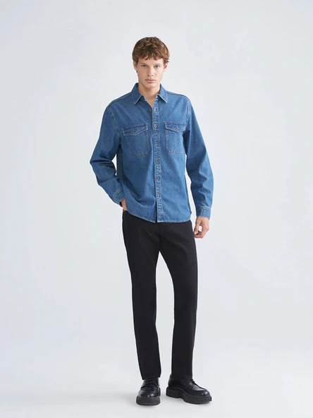LCW Jeans Siyah 750 Slim Fit Erkek Jean Pantolon ürün görseli 1