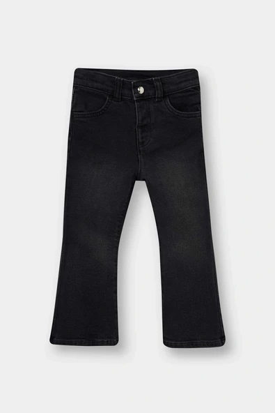 Defacto F0486A5NM36 DENIM Kız Bebek Flare Fit Jean Pantolon ürün görseli 1