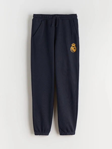 LCW Kids Lacivert Beli Lastikli Real Madrid Baskılı Erkek Çocuk Jogger Eşofman Altı ürün görseli 1