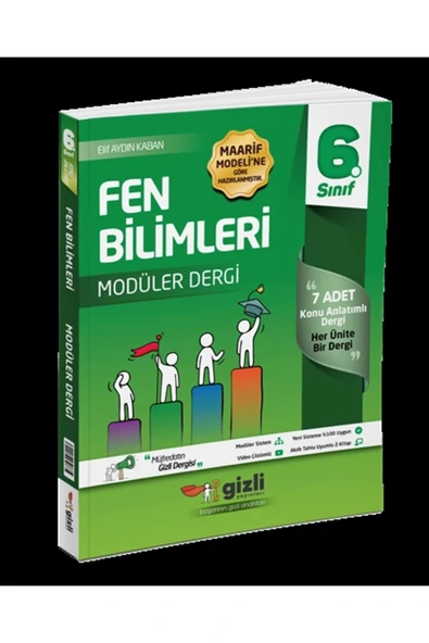 6.Sınıf Fen Bilimleri Müfredatın Gizli Dergisi Gizli yayınları ürün görseli 1
