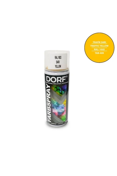 Sarı Sprey Boya Taksi Sarısı Akrilik Boya Ral1003 400ml ürün görseli 1