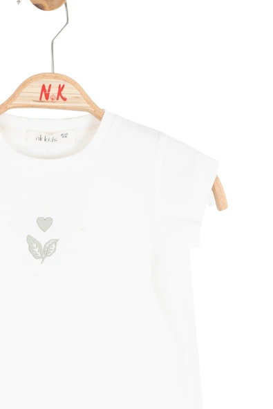 Kız Çocuk Leaf Tişört NK-31616 - Resim 2