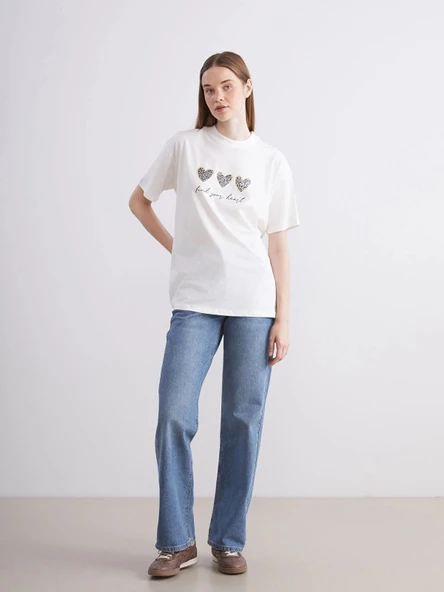 LCW Jeans Indigo Wideleg Kadın Jean Pantolon ürün görseli 1