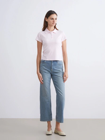 LCW Jeans İndigo Wideleg Kadın Jean Pantolon ürün görseli 1