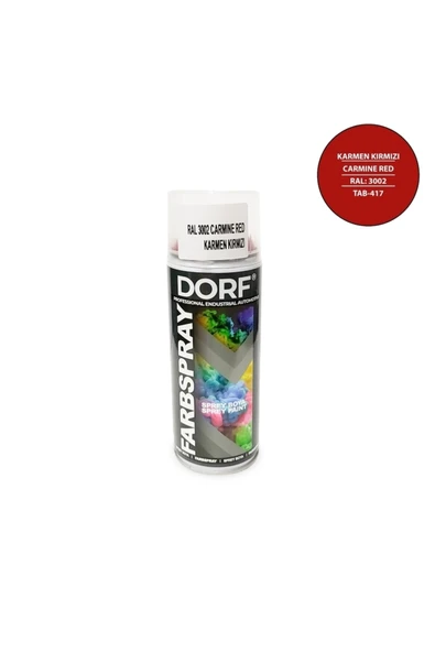 Kırmızı Sprey Boya Karmen Kırmızı Akrilik Ral3002 400ml ürün görseli 1