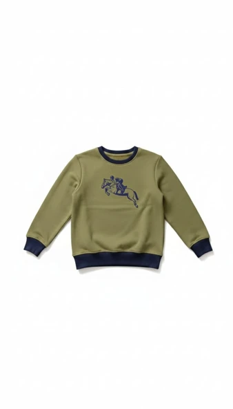 Çocuk Swaetshirt / Logo Baskılı - Asgari - Resim 2