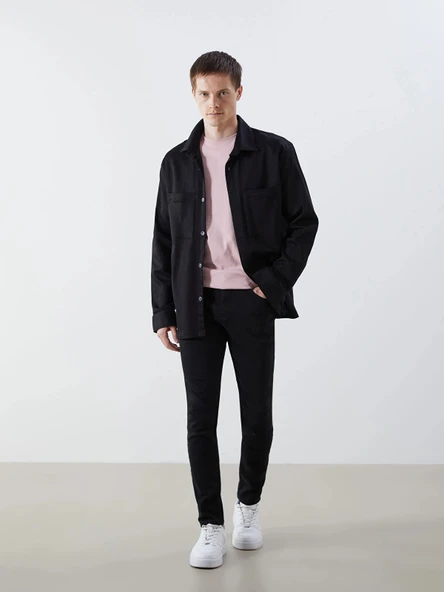 LCW Jeans Siyah 760 Skinny Fit Erkek Jean Pantolon ürün görseli 1