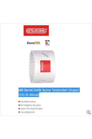 J40-111 Serisi Delik Açma Panç super Hss Bi-metal Ceta . ürün görseli 1