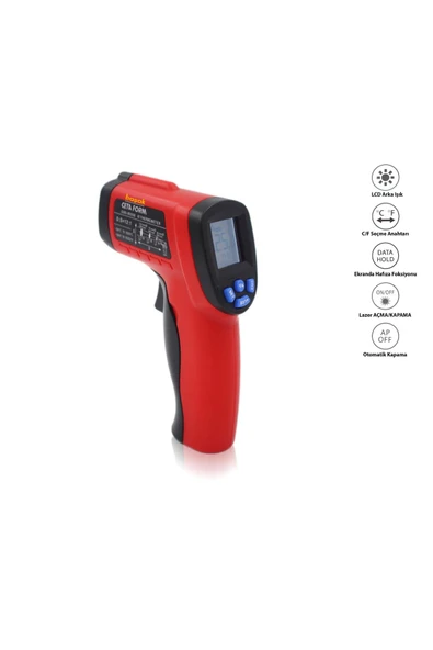 Infrared Lazerli Termometre -50 °c / 550 °c G90-ır550 ürün görseli 1