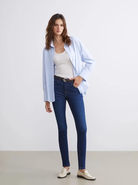 LCW Jeans Indigo Push Up Kadın Jean Pantolon ürün görseli 1