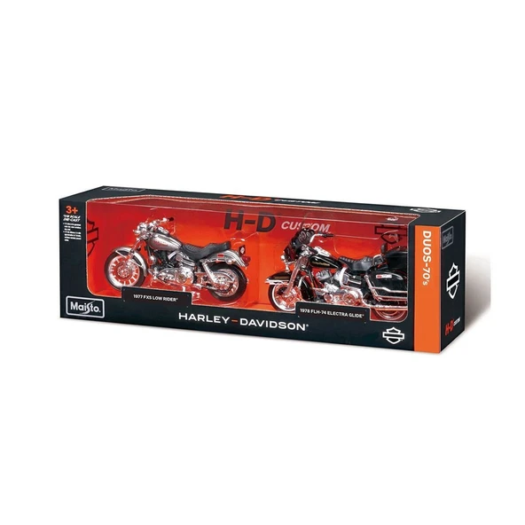 Harley-Davidson カーボーイ 2点セット PTTAVM: MAY 37301 1 18 Harley-Davidson İkili Motorlar Asorti