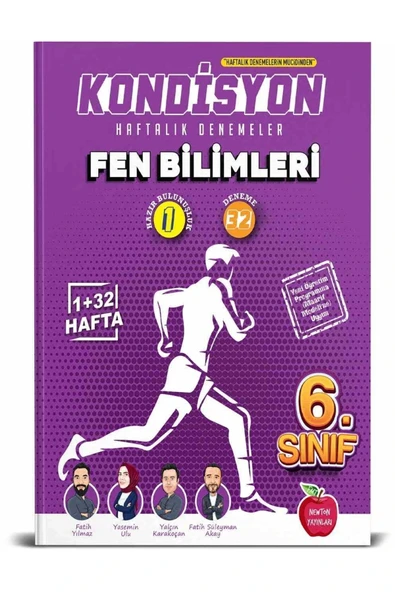 Newton 6. Sınıf Kondisyon Fen Bilimleri 33 Haftalık Kazanım Denemeler ürün görseli 1