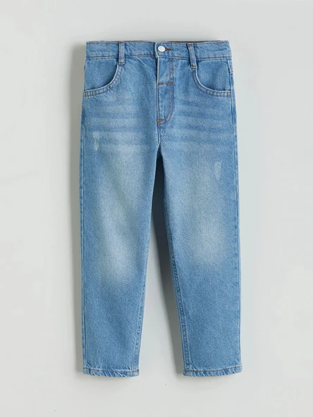 LCW Kids Indigo Beli Ayarlanabilir Erkek Çocuk Jean Pantolon ürün görseli 1