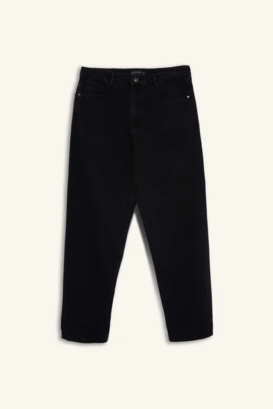 Defacto F8419AXNM40 Siyah Baggy Fit Geniş Paça Jean Pantolon ürün görseli 1