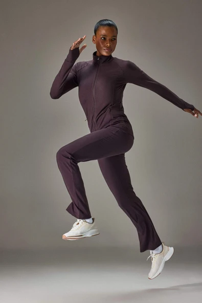 Defacto G4088AXBN340 Kahve Flare Fit İspanyol Paça Uzun Sporcu Pantolon ürün görseli 1