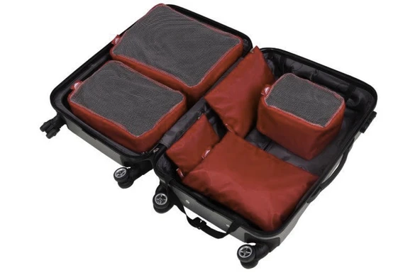 Life Bag Bavul İçi Organizer 6 Parça Kırmızı ürün görseli 1