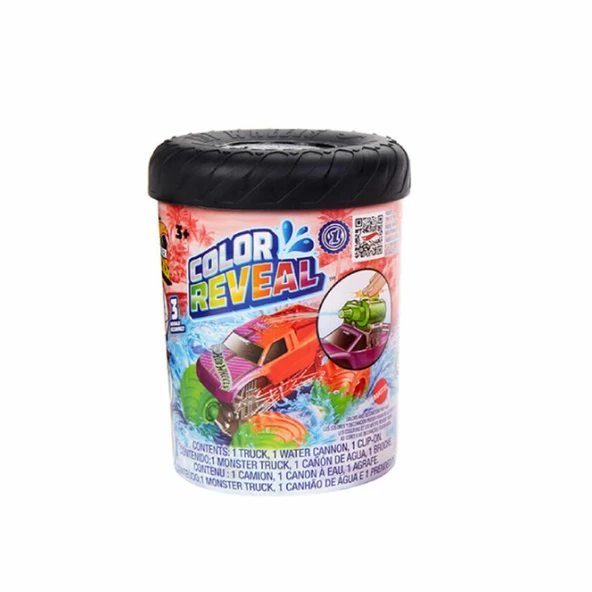 HJF39 Monster Trucks Color Reveal Renk Değiştiren Araçlar ürün görseli 1