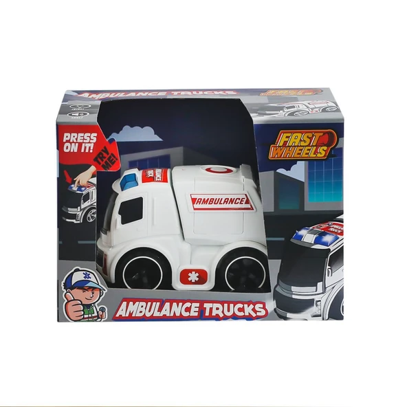 ER-247 Fast Wheels Ambulans Kamyonu -Erdem Oyuncak ürün görseli 1