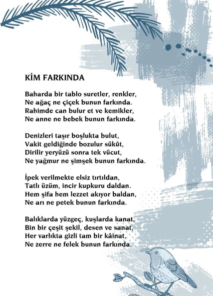 KİM FARKINDA (Şiir) - Resim 2