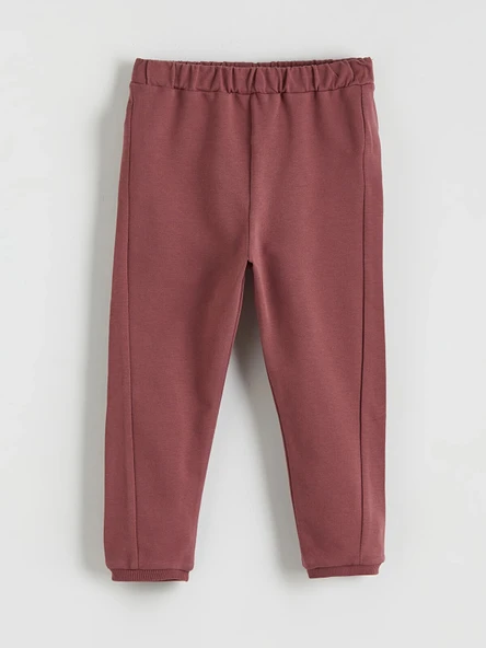 LCW baby Pembe Beli Lastikli Erkek Bebek Jogger Eşofman Alt ürün görseli 1