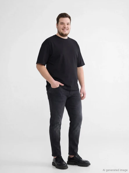 LCW Jeans Siyah 779 Regular Fit Erkek Jean Pantolon ürün görseli 1