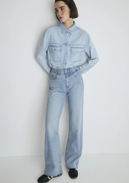 Mavi 101072-34111 Victoria Real Blue Gölgeli Açık Mavi Jean Pantolon ürün görseli 1