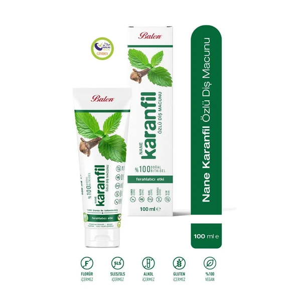 Doğal Nane & Karanfil Özlü Diş Macunu 100 Ml ürün görseli 1