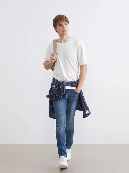 LCW Jeans İndigo 750 Slim Fit Erkek Jean Pantolon ürün görseli 1