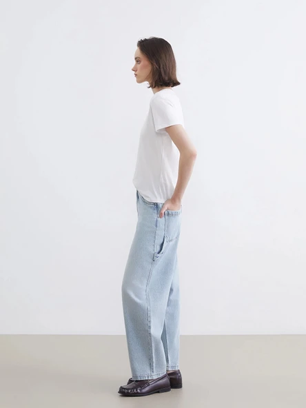XSIDE Mavi Balloon Fit Kadın Jean Pantolon ürün görseli 1