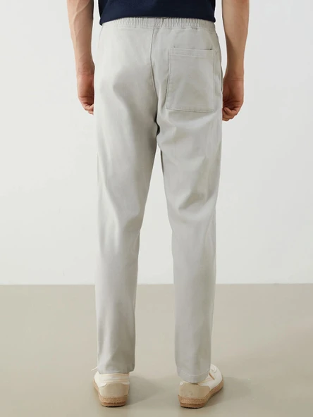 XSIDE Bej Slim Fit Erkek Pantolon - Resim 4