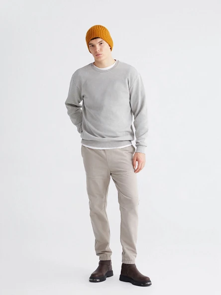 XSIDE Bej Beli Lastikli Erkek Jogger Pantolon ürün görseli 1