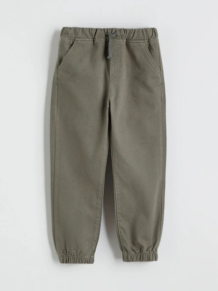 LCW Kids Haki Beli Lastikli Erkek Çocuk Jogger Pantolon ürün görseli 1