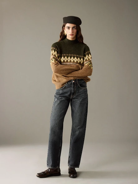 LCW Jeans Siyah Boyfriend Fit Kadın Jean Pantolon ürün görseli 1