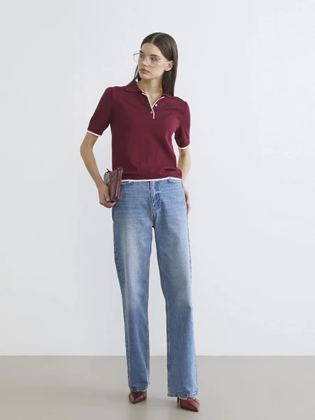 LCW Jeans İndigo Straight Fit Kadın Jean Pantolon ürün görseli 1