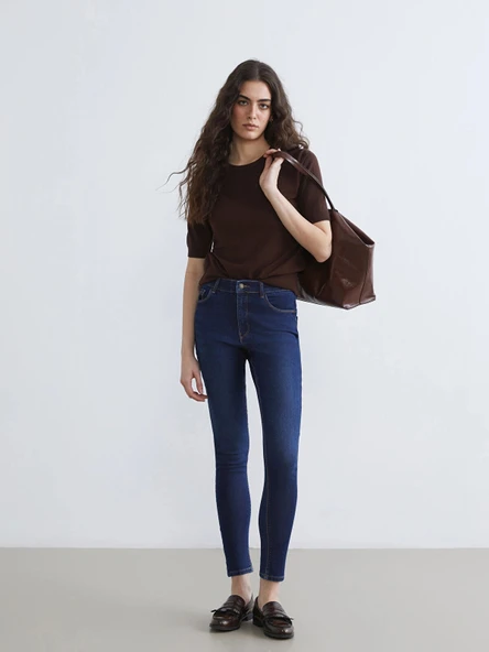 LCW Jeans İndigo Jüpiter Süper Skinny Fit Kadın Jean Pantolon ürün görseli 1