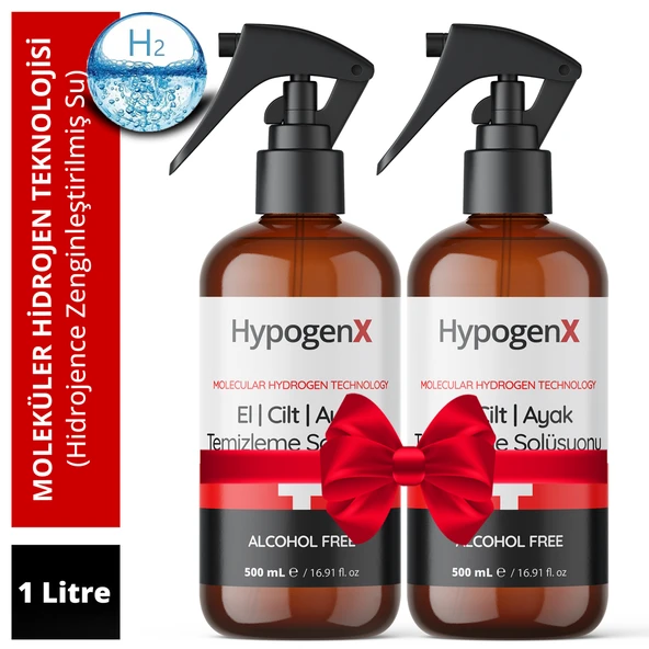 HypogenX El - Cilt - Ayak Temizleme Solüsyonu - 1 Litre (Hipokloröz Asit Bazlı,Alkolsüz) ürün görseli 1
