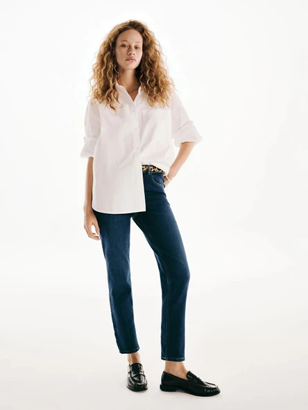 LCW EVERYDAY İndigo Slim Fit Kadın Jean Pantolon ürün görseli 1