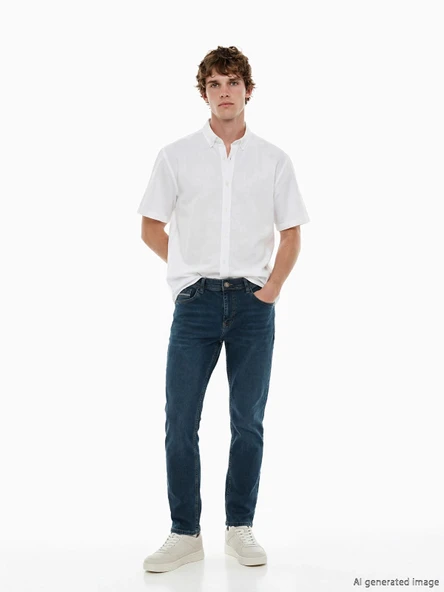 LCW Jeans İndigo 750 Slim Fit Erkek Jean Pantolon ürün görseli 1