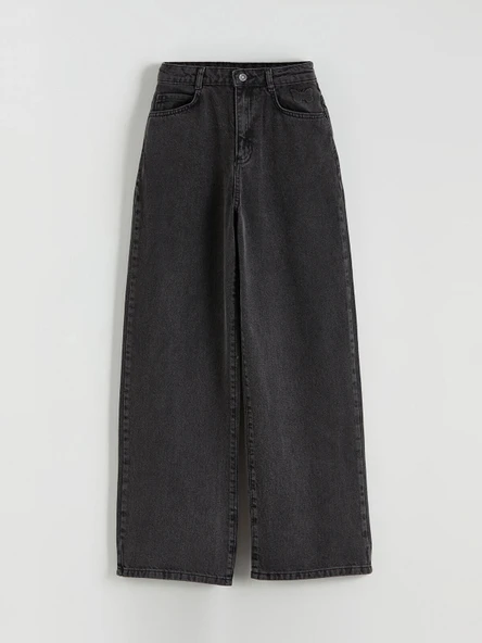 LCW Kids Siyah Boyfriend Kız Çocuk Jean Pantolon ürün görseli 1
