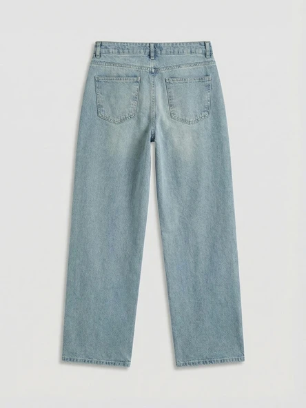 LCW Jeans İndigo Balloon Fit Kadın Jean Pantolon - Resim 6