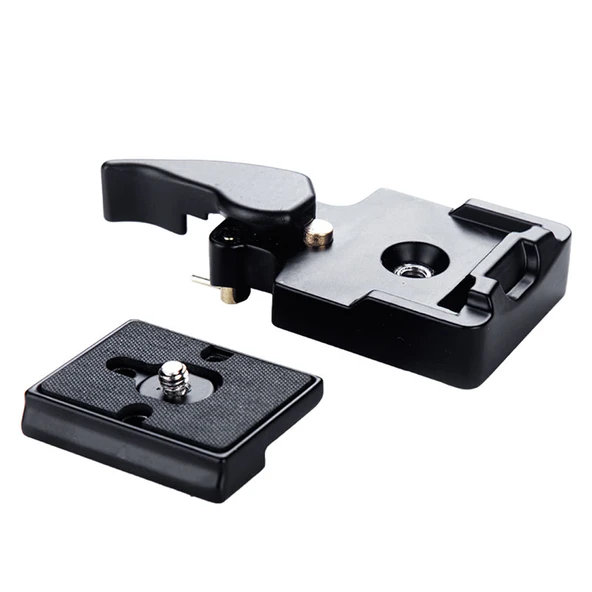 ayex QR-02 323 Tip Quick Release Plaka Adaptörü | Alüminyum Gövde | 1/4” Üst Vida | 3/8” Alt Giriş + Adaptör ürün görseli 1